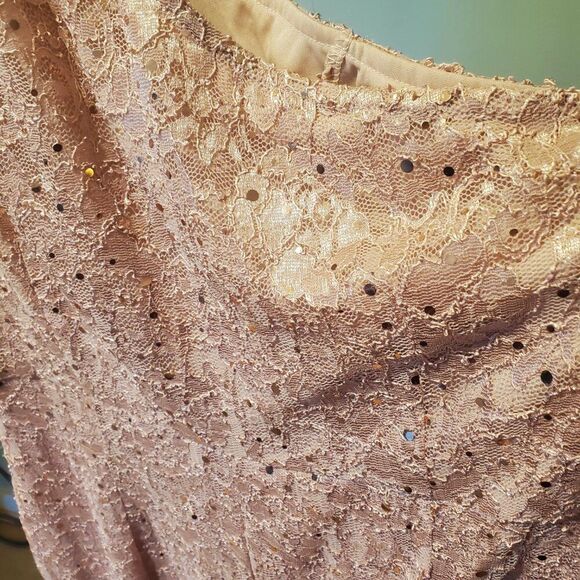 Sz XL One Shoulder Pink, Sparkle, Gown - Princess, Halloween, Formal, Party Long - Picture 14 of 16